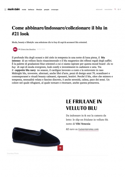 marieclaire.com/moda/tendenze, ViBi Venezia, February 2021
