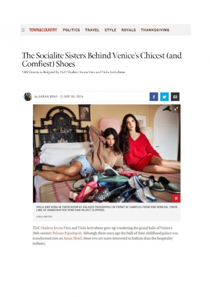 Townandcountrymag.com, ViBi Venezia, 30th September 2016-page1